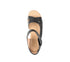 Sandale casual, dama, FORMAZIONE, 50027 negru, piele naturala